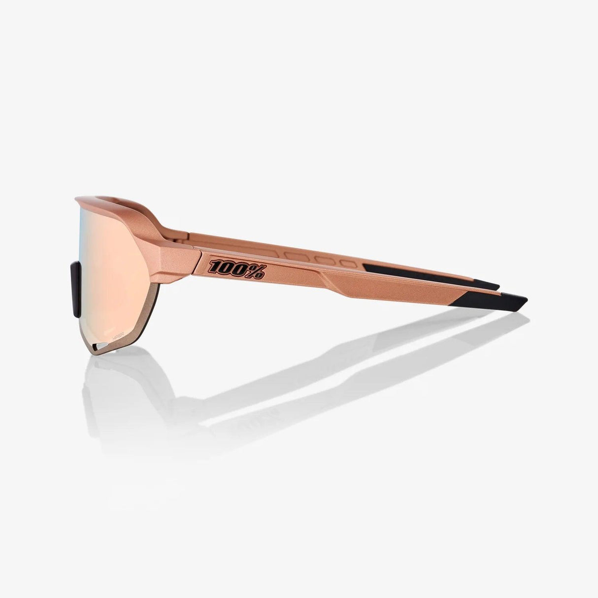 100 Percent Sunglasses - S2 - Matte Copper Chromium - HiPER Copper Mirror Lens - Smash It Sports