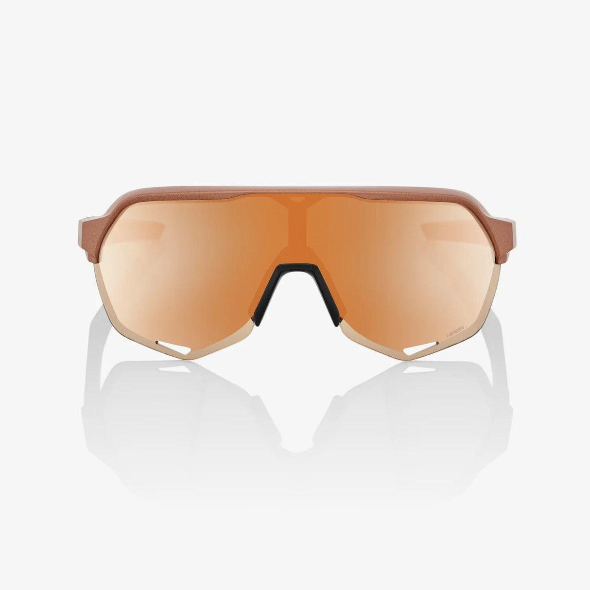 100 Percent Sunglasses - S2 - Matte Copper Chromium - HiPER Copper Mirror Lens - Smash It Sports