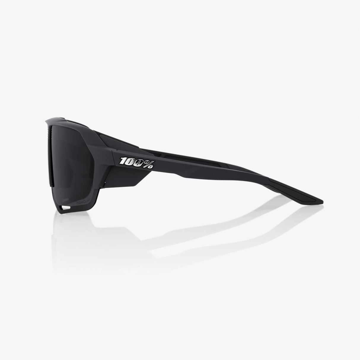 100 Percent Sunglasses - Norvik - Matte Black - Grey PEAKPOLAR Lens
