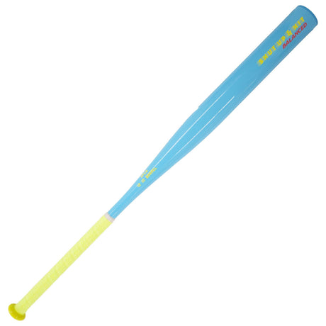 2025 Short Porch Wig Popper Blue/Yellow Balanced 1-Piece Kevlar SSUSA Senior Slowpitch Softball Bat - Smash It Sports