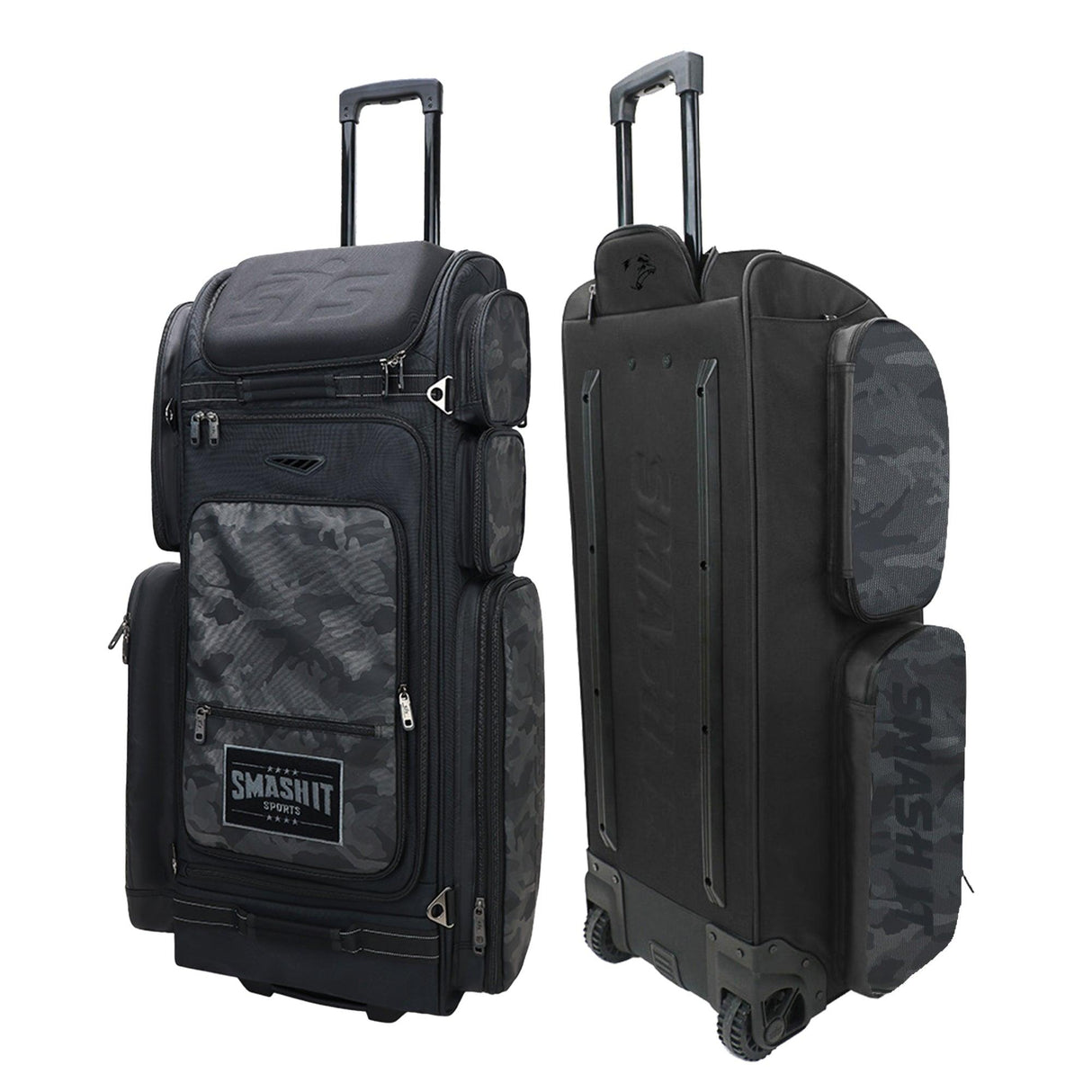 2025 Smash Ops Guerrilla V4 Roller Bag - Black Camo - Smash It Sports
