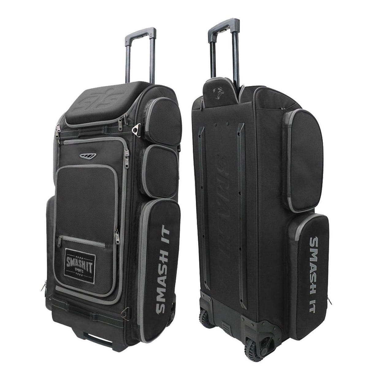 2025 Smash Ops Guerrilla V4 Roller Bag - Black/Charcoal - Smash It Sports