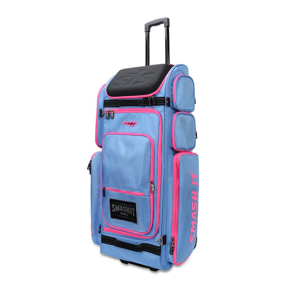 2025 Smash Ops Guerrilla V4 Roller Bag - Carolina/Pink - Smash It Sports