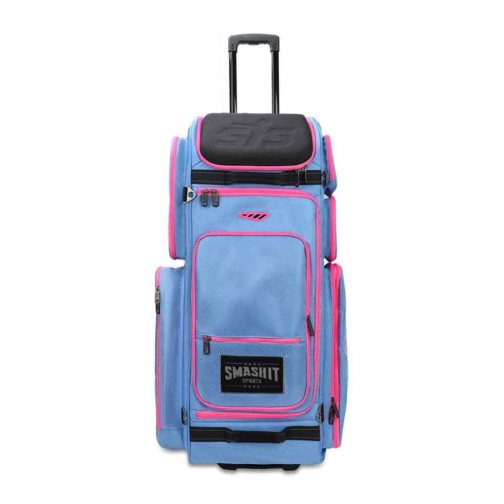 2025 Smash Ops Guerrilla V4 Roller Bag - Carolina/Pink - Smash It Sports