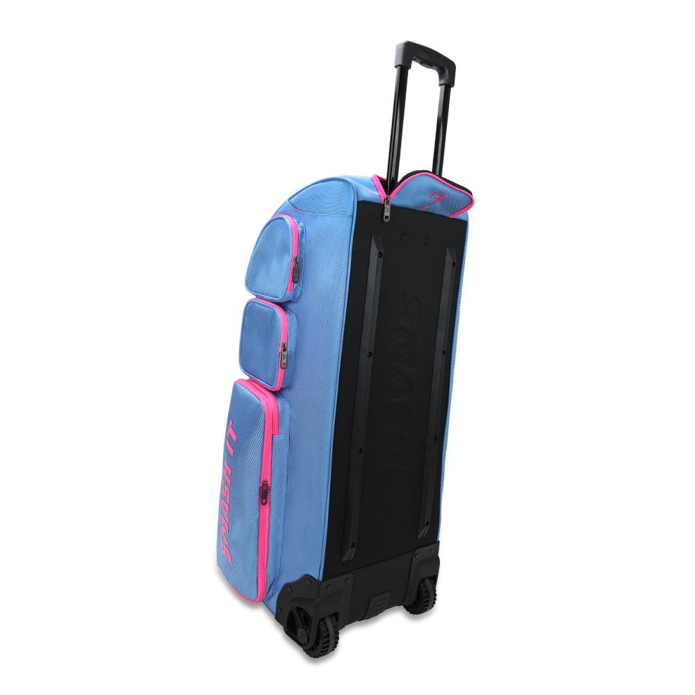 2025 Smash Ops Guerrilla V4 Roller Bag - Carolina/Pink - Smash It Sports