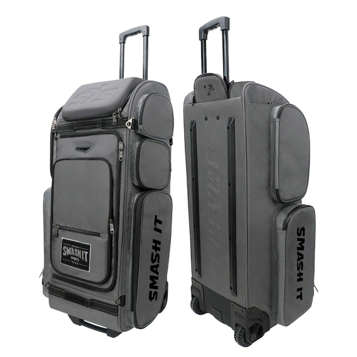 2025 Smash Ops Guerrilla V4 Roller Bag - Charcoal/Black - Smash It Sports