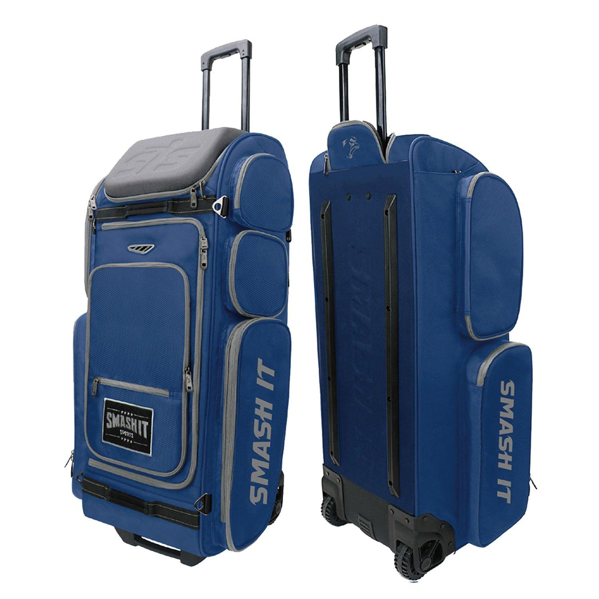 2025 Smash Ops Guerrilla V4 Roller Bag - Navy/Grey - Smash It Sports