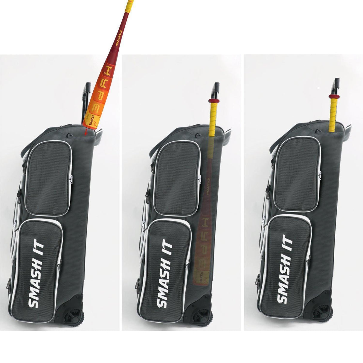 2025 Smash Ops Guerrilla V4 Roller Bag - Red/White - Smash It Sports