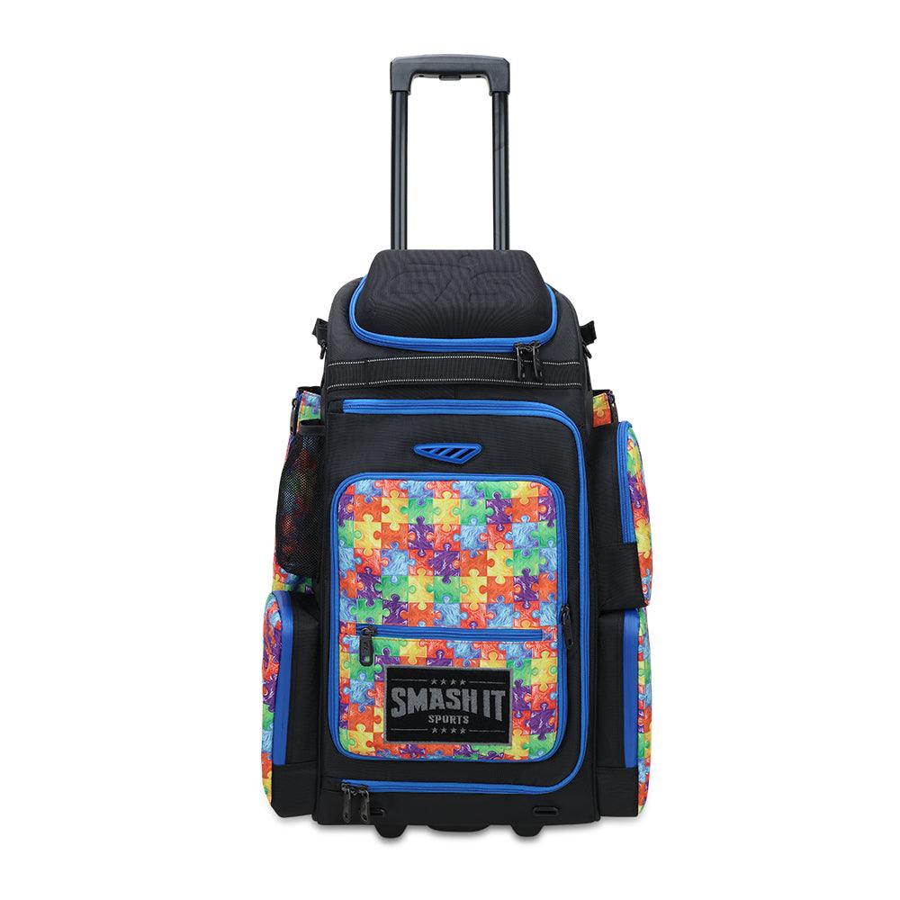 2025 Smash Ops Lil’ Guerrilla Hybrid Roller/Bat Pack Bag - Autism Awareness - Smash It Sports