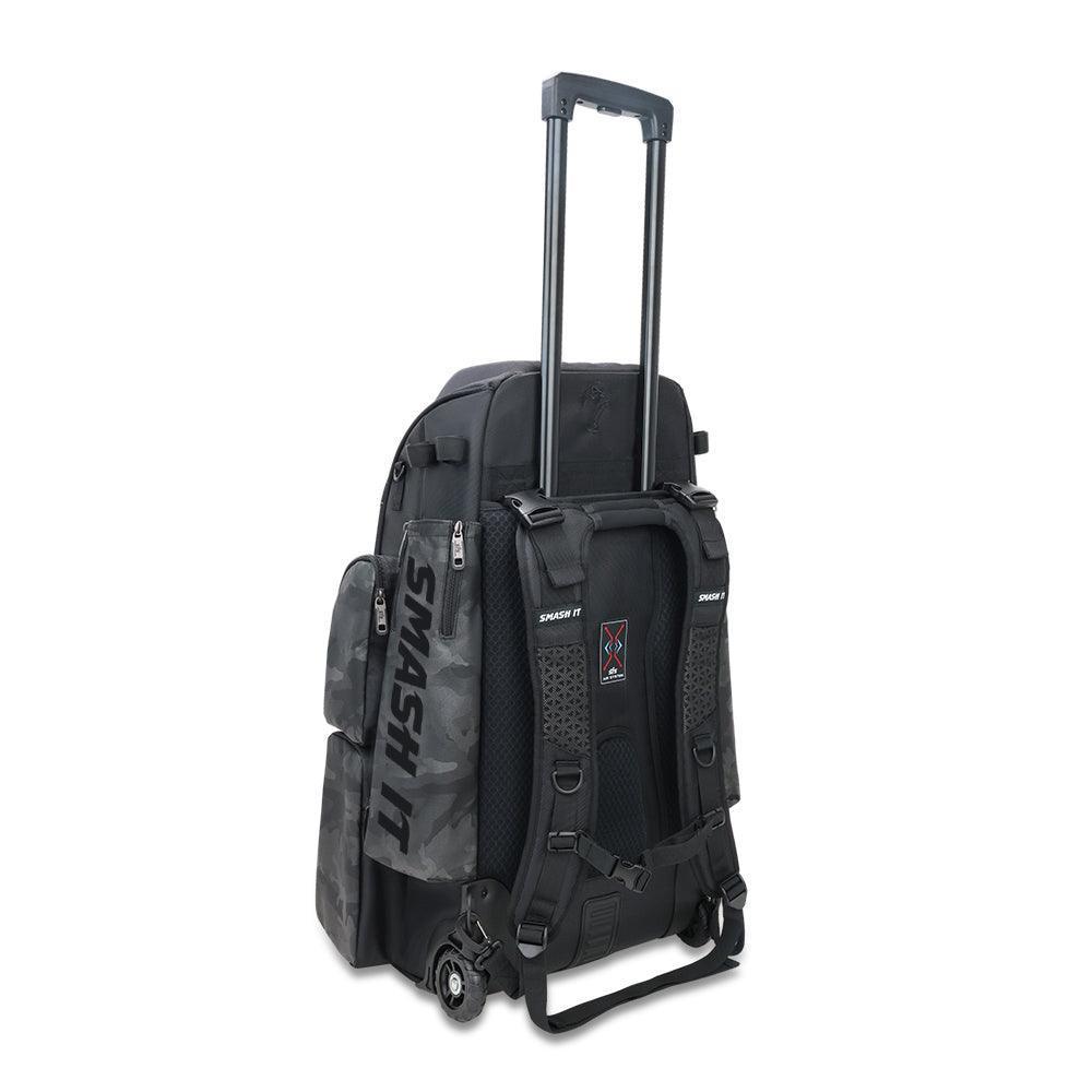 2025 Smash Ops Lil’ Guerrilla Hybrid Roller/Bat Pack Bag - Black Camo - Smash It Sports