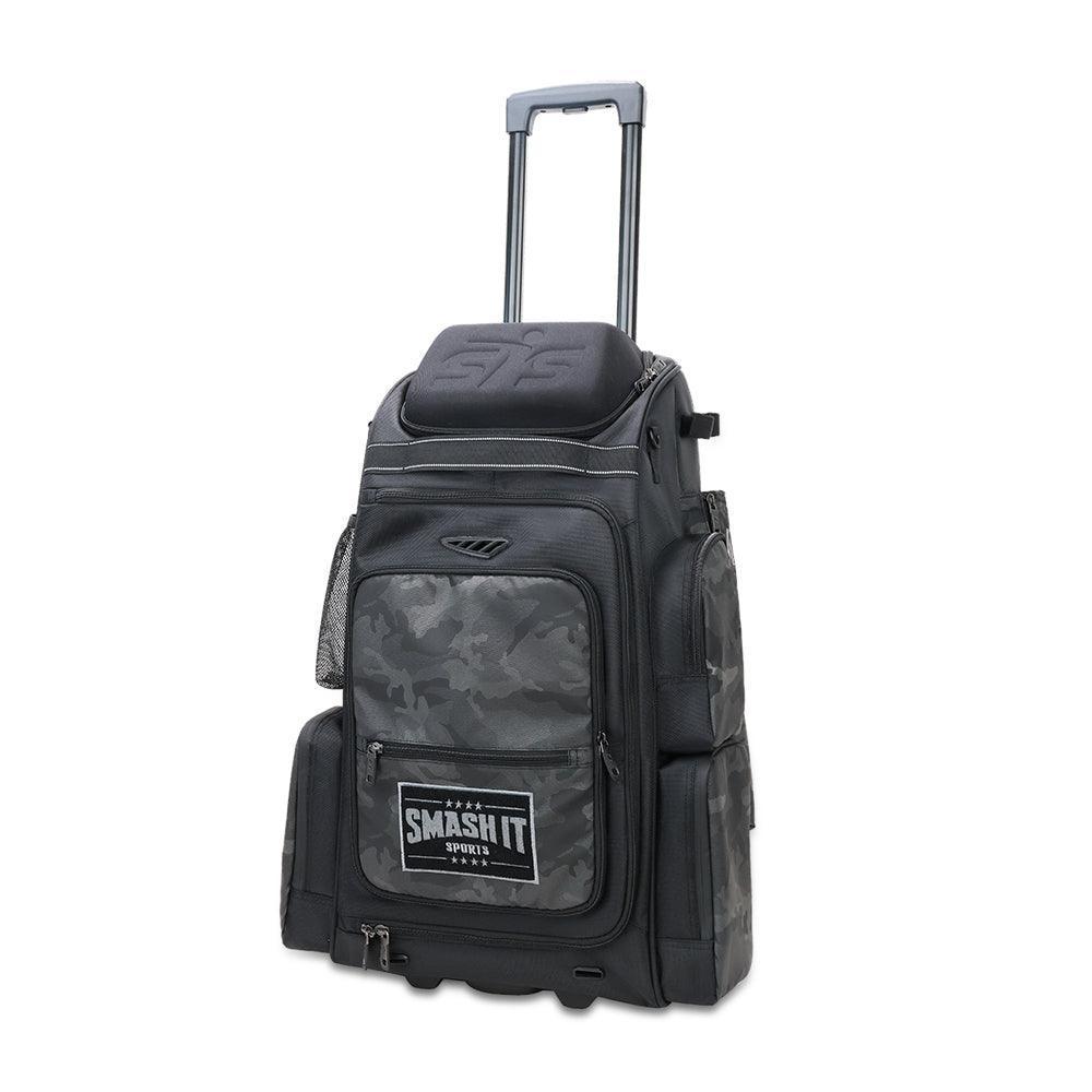 2025 Smash Ops Lil’ Guerrilla Hybrid Roller/Bat Pack Bag - Black Camo - Smash It Sports