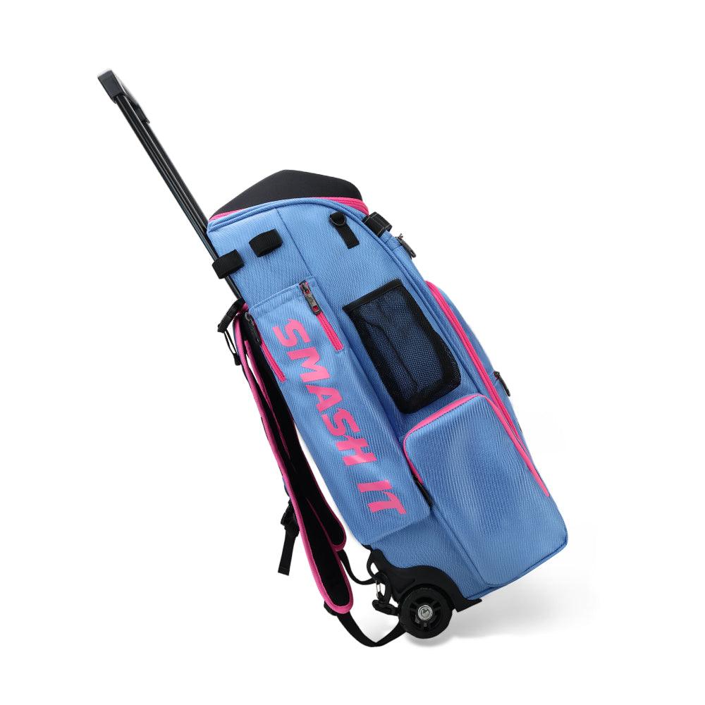 2025 Smash Ops Lil’ Guerrilla Hybrid Roller/Bat Pack Bag - Carolina/Pink - Smash It Sports