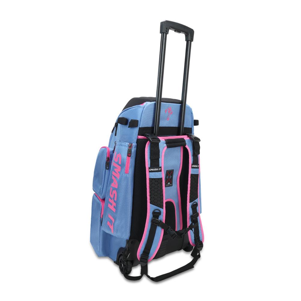 2025 Smash Ops Lil’ Guerrilla Hybrid Roller/Bat Pack Bag - Carolina/Pink - Smash It Sports