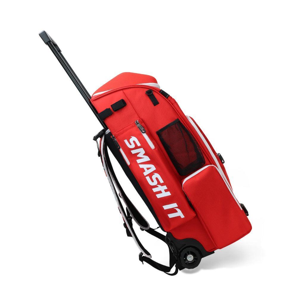 2025 Smash Ops Lil’ Guerrilla Hybrid Roller/Bat Pack Bag - Red/White - Smash It Sports