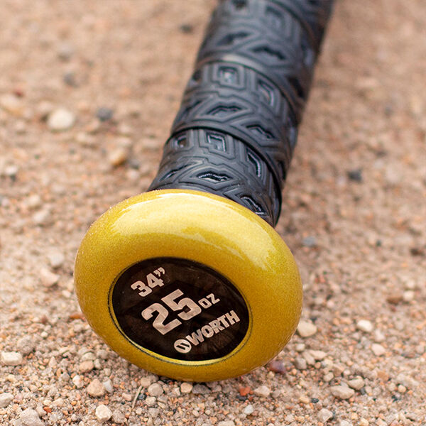 2025 Worth Bedlam Gold XL 1-Piece USSSA Slowpitch Softball Bat WSU5BEDG1L
