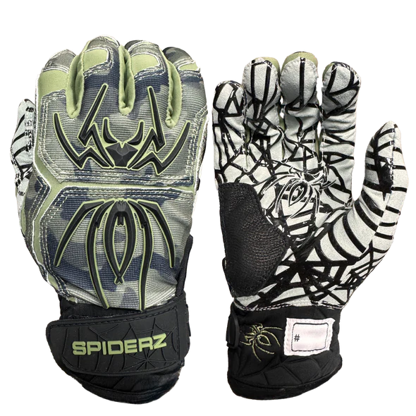 Spiderz HYBRID Batting Gloves - Military Camo/Black