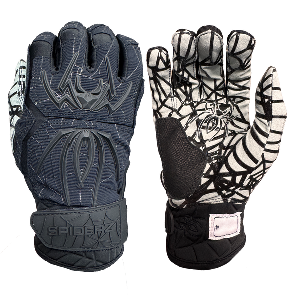 Spiderz HYBRID Batting Gloves - Black/Black