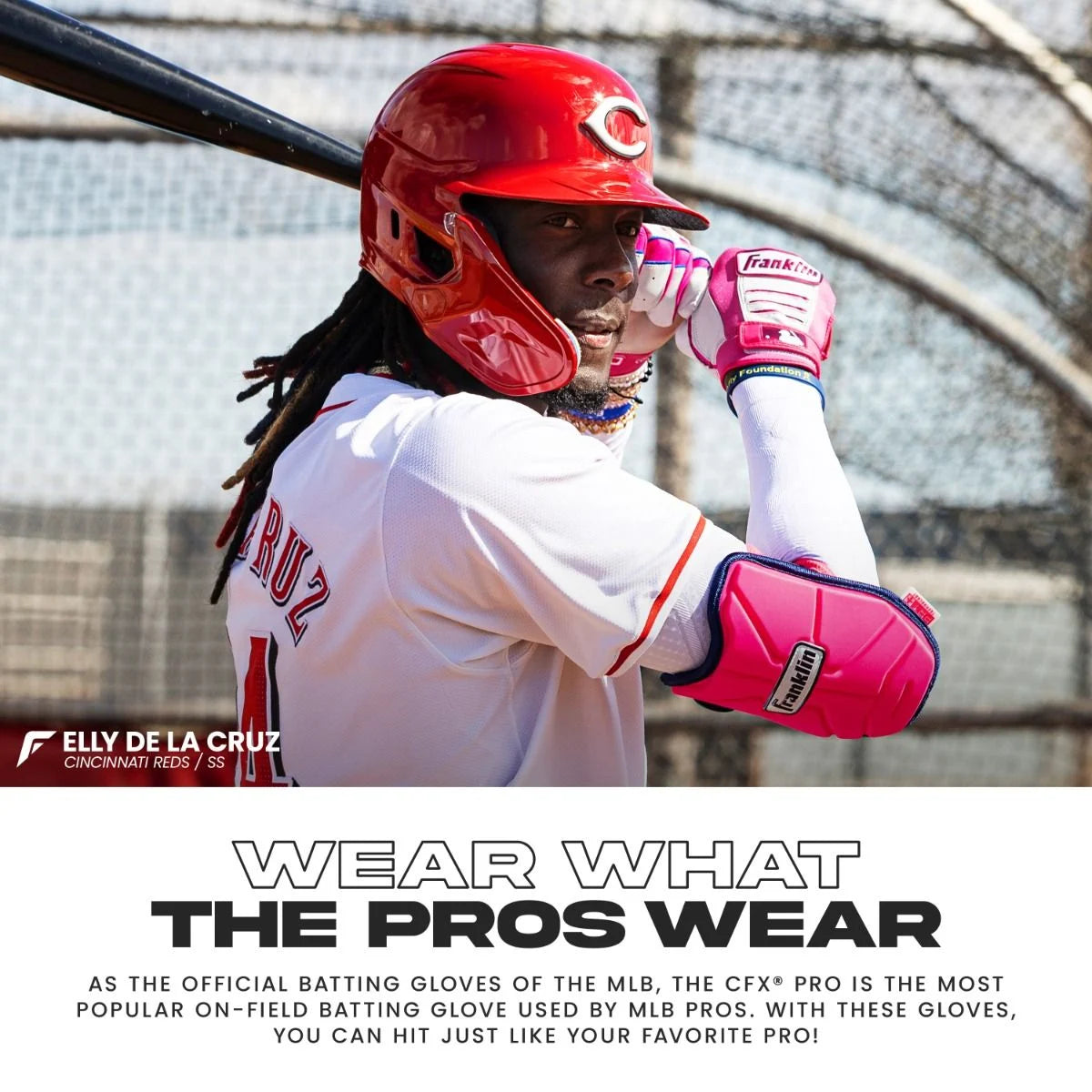 Franklin CFX Pro Baseball Batting Gloves - Jewel Event Fourth of July