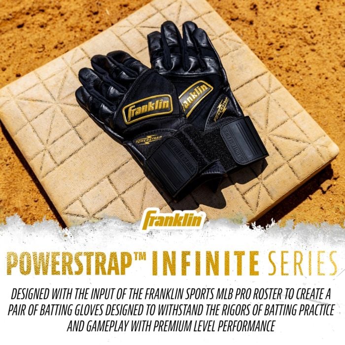 Franklin Powerstrap Infinite Baseball Batting Gloves (Multiple Colors)