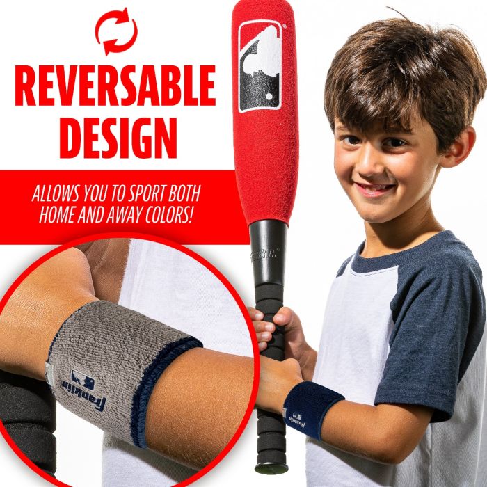 Franklin MLB X-Vent Reversible Wristbands (Multiple Colors)