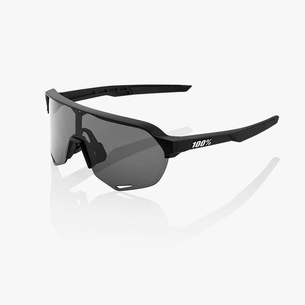 100 Percent Sunglasses - S2 - Soft Tact Black - Smoke Lens - Smash It Sports