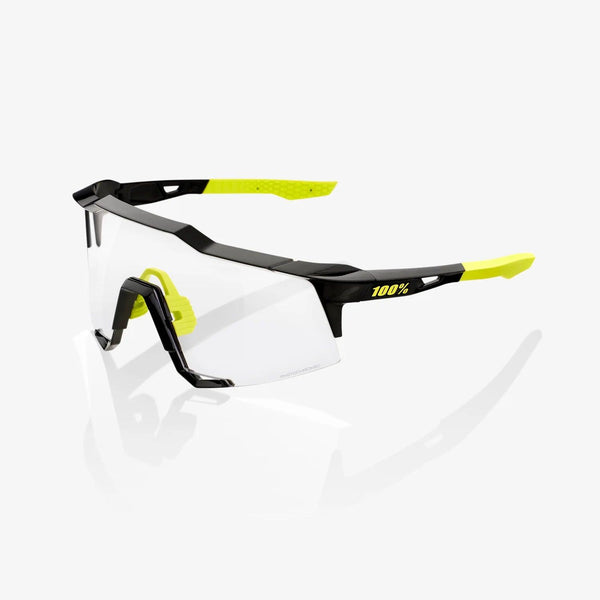 100 Percent Sunglasses - SPEEDCRAFT - Gloss Black - Photochromic Lens - Smash It Sports