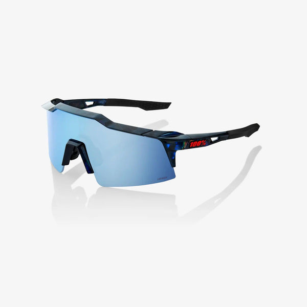 100 Percent Sunglasses - SPEEDCRAFT SL - Black Holographic - HiPER Blue Multilayer Mirror Lens