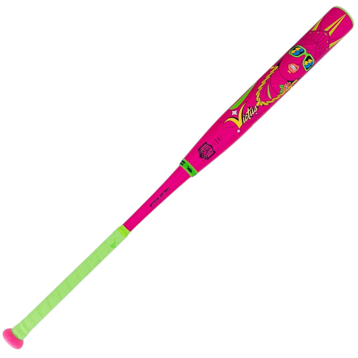 2026 Victus Beacon Neon Pink Ya-Ya Load 2-Piece USA/ASA Slowpitch Softball Bat - VSPBNP2YASIS