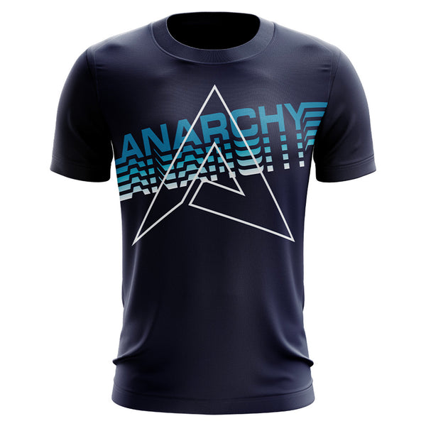 Anarchy Bat Company Short Sleeve Shirt - (Navy/New Logo Fade) - Smash It Sports