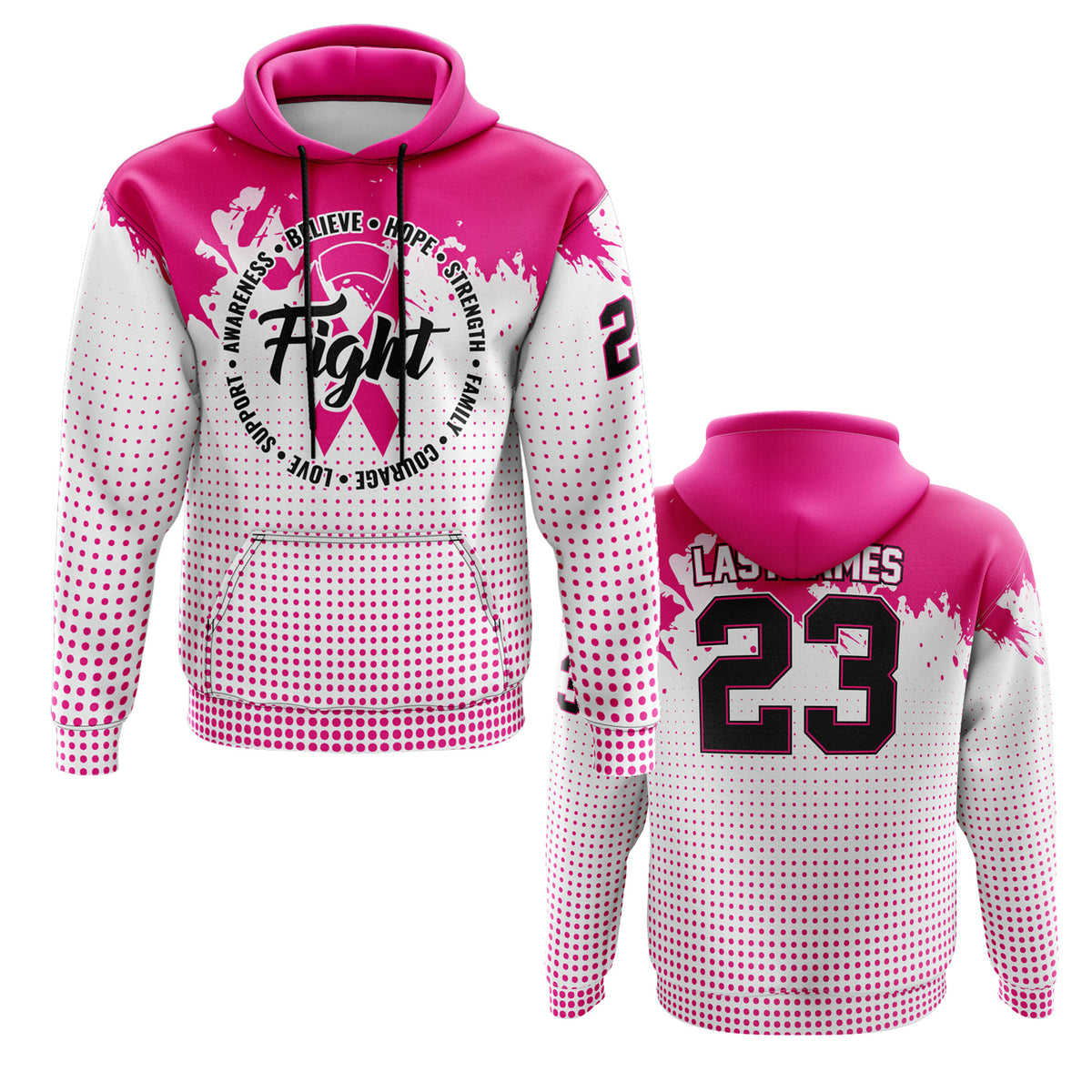2026 Smash It Sports Breast Cancer Awareness Hoodie (Customized Buy-In) Fight