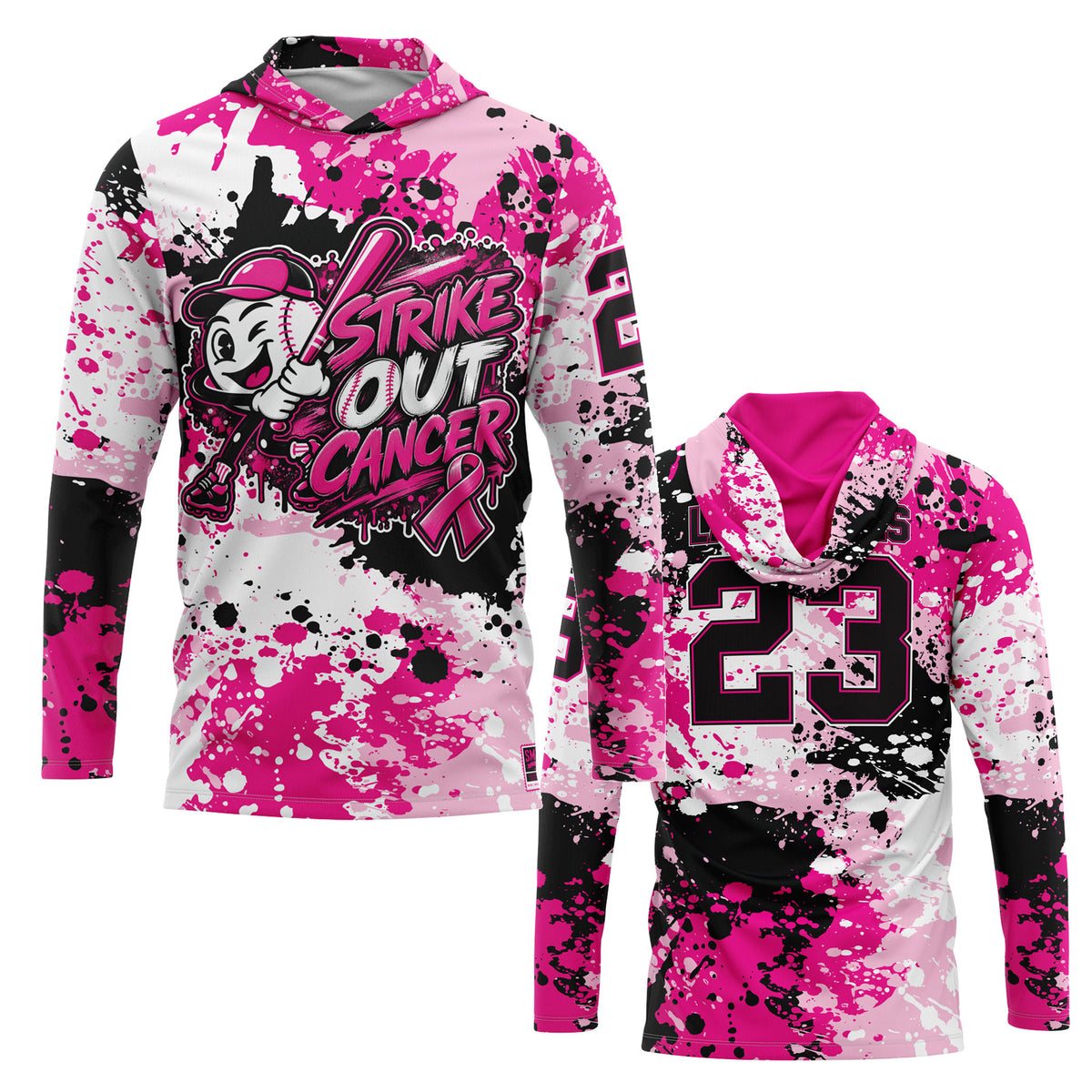 2026 Smash It Sports Breast Cancer Awareness Hooded Long Sleeve (Customized Buy-In) Smashie