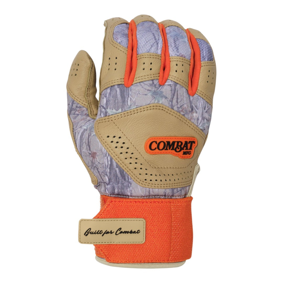 Combat MFG Outdoor Long Strap Batting Gloves (Multiple Colors)