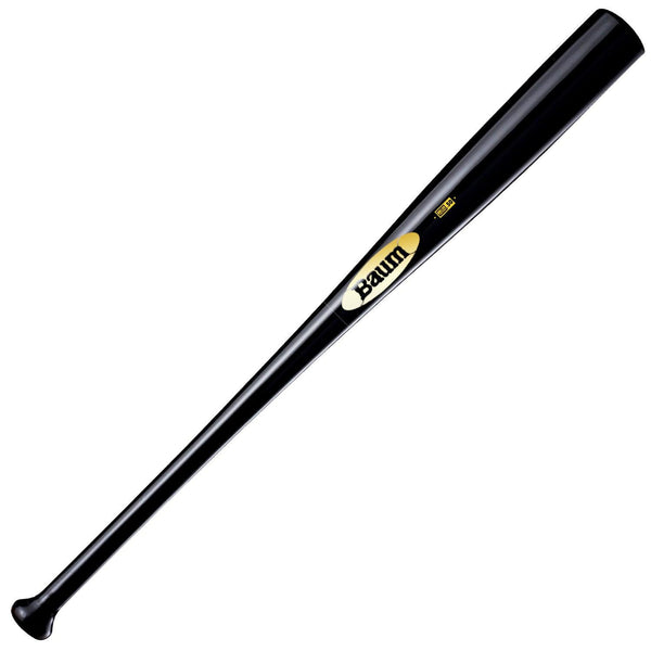 Baum Bat Maple Standard Gold Stock -3 Black Wood Baseball Bat - BBMSGSTKPRO3-BK