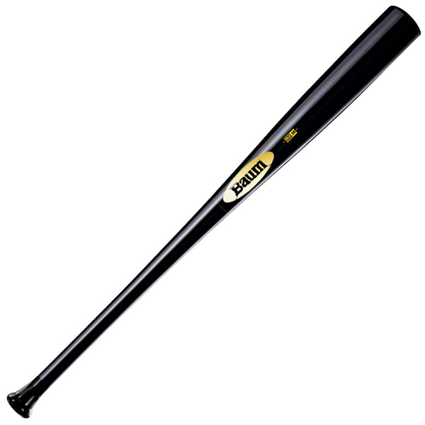 Baum Bat Maple Flared Gold Stock -3 Black Wood Baseball Bat - BBMFGSTOCKPRO-BK - Smash It Sports