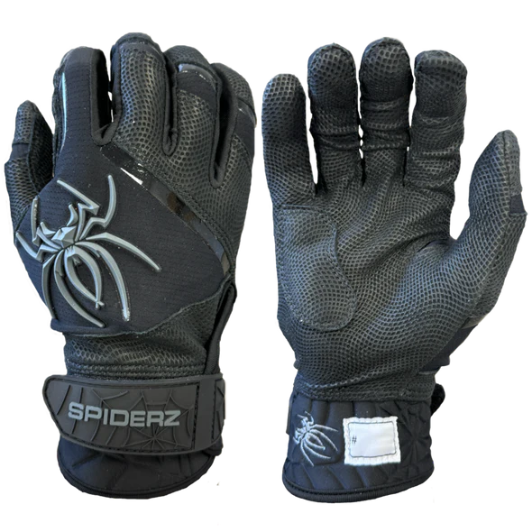 Spiderz Pro Premier Batting Gloves - Black/Graphite