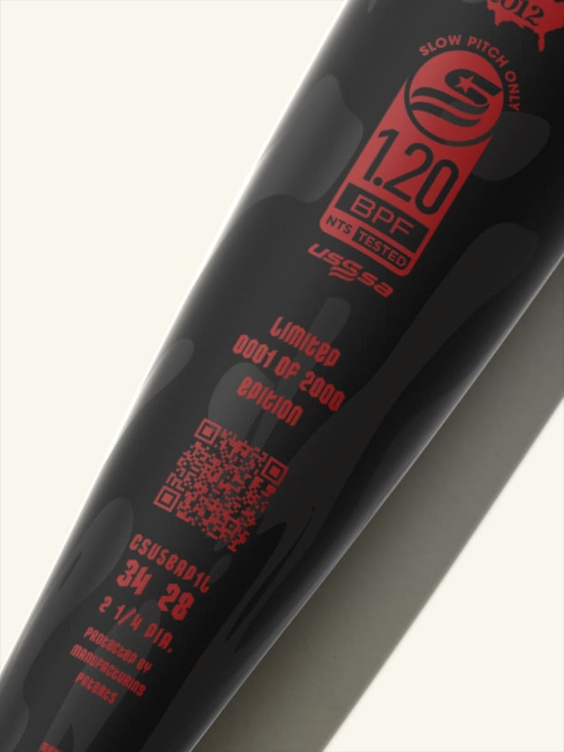 2025 Combat MFG SPEC-CR1 Badman Bradley Jones 12.75" 1-Piece USSSA Slowpitch Softball Bat - CSU5BAD1L