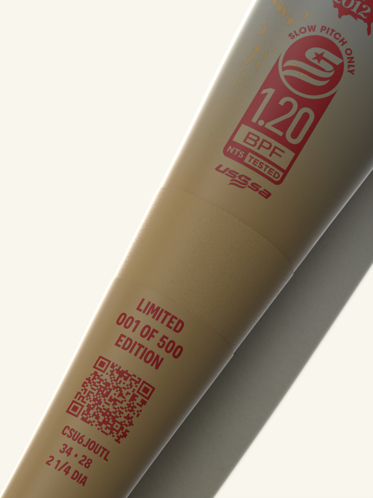 2026 Combat MFG CR-1 Outdoor "Big Barrels" Bradley Jones 12" 2-Piece USSSA Slowpitch Softball Bat - CSU6JOUTL