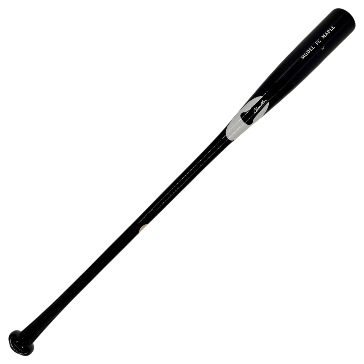 Chandler Maple Fungo Bat - Black/White