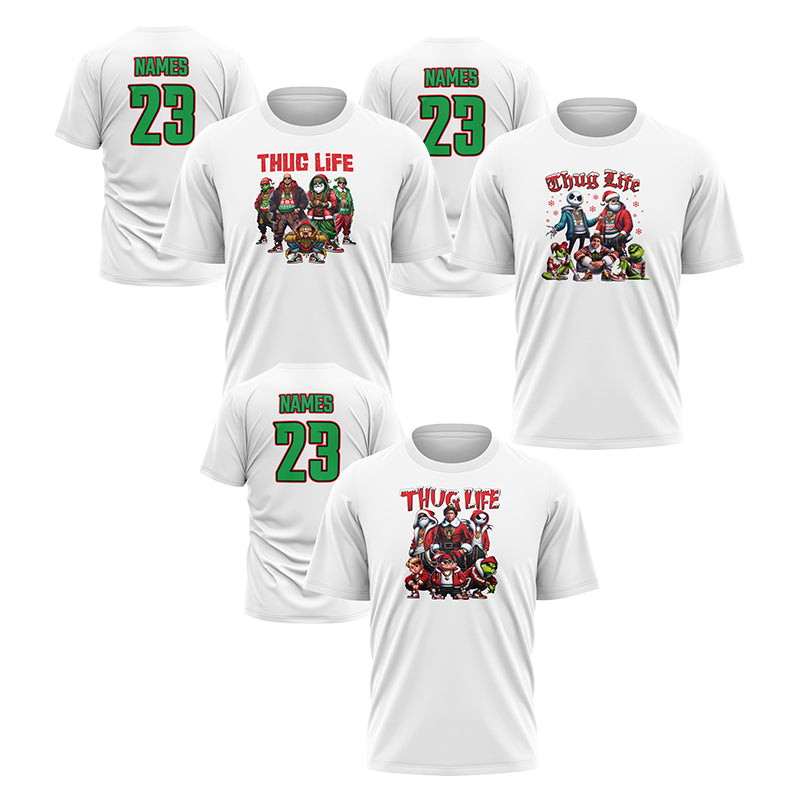 Christmas Thug Life Crew - Semi-Sub Short Sleeve Shirt - (Multiple Designs)