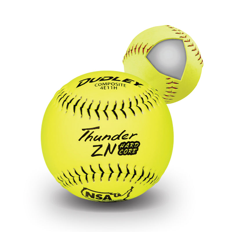 Dudley Thunder ZN Hardcore 44/400 NSA 11" Slowpitch Softballs - 4E11H