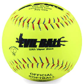 Evil Sports 44/375 Feautring Microcell 85 Technology 12" Slowpitch Softballs EVIL-MC-IS
