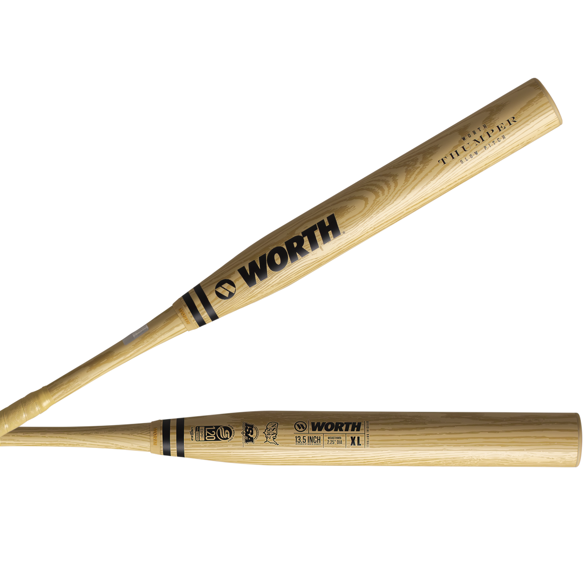 2026 Worth Thumper XL 2-Piece USSSA Slowpitch Softball Bat - WSU6THWBL
