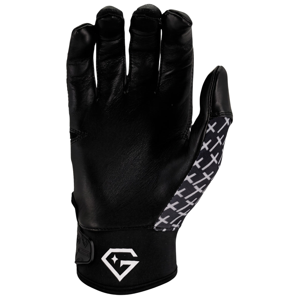 Gem Glove Opalite Batting Glove - Cross Fade Black/White