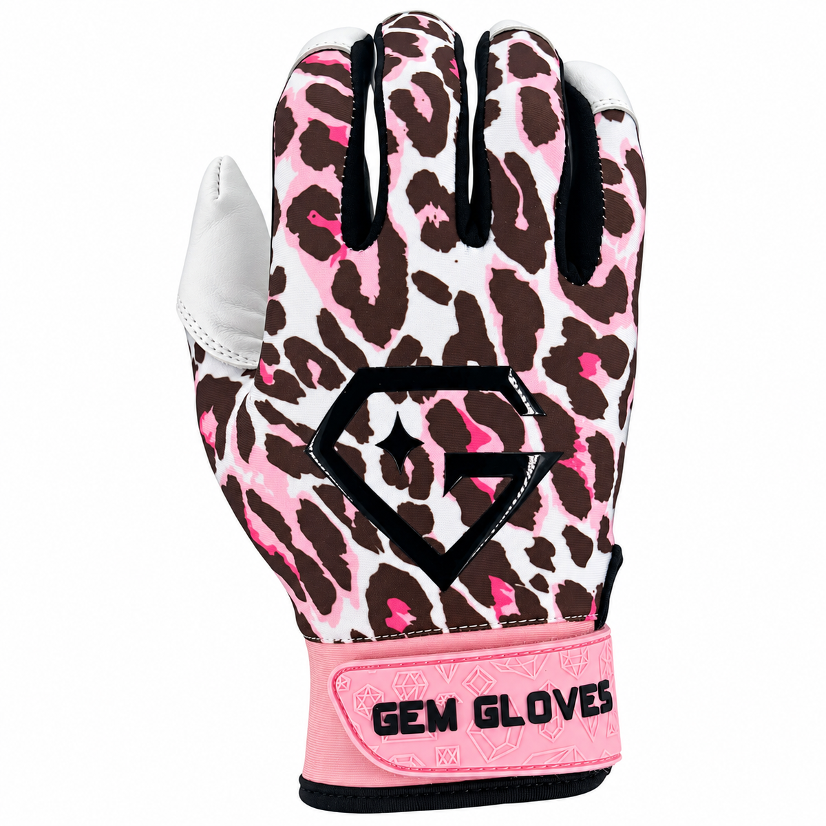 Gem Glove Opalite Batting Glove - Pink Leopard – Smash It Sports
