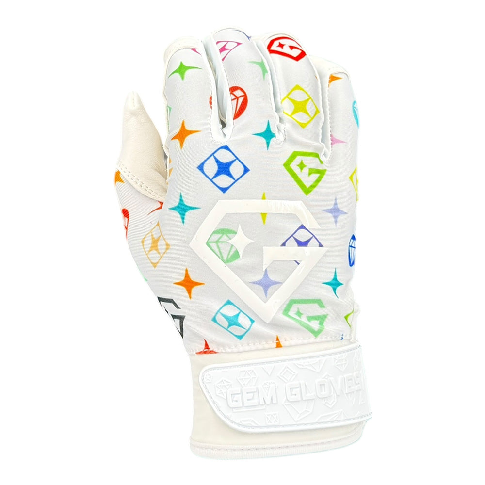 Gem Glove Opalite Batting Glove - Rainbow Lux
