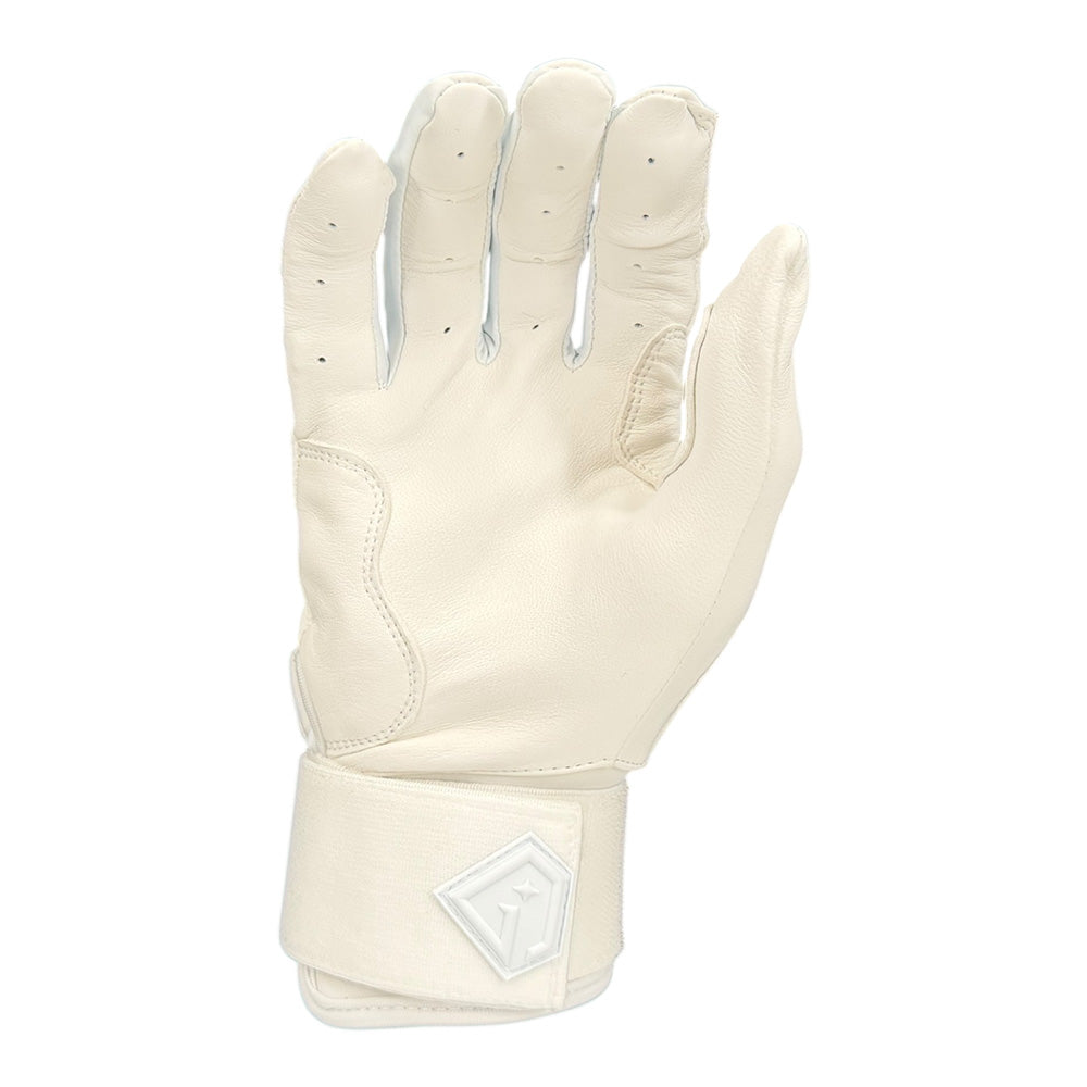 Gem Glove Prospector Long Cuff Batting Glove - Whiteout