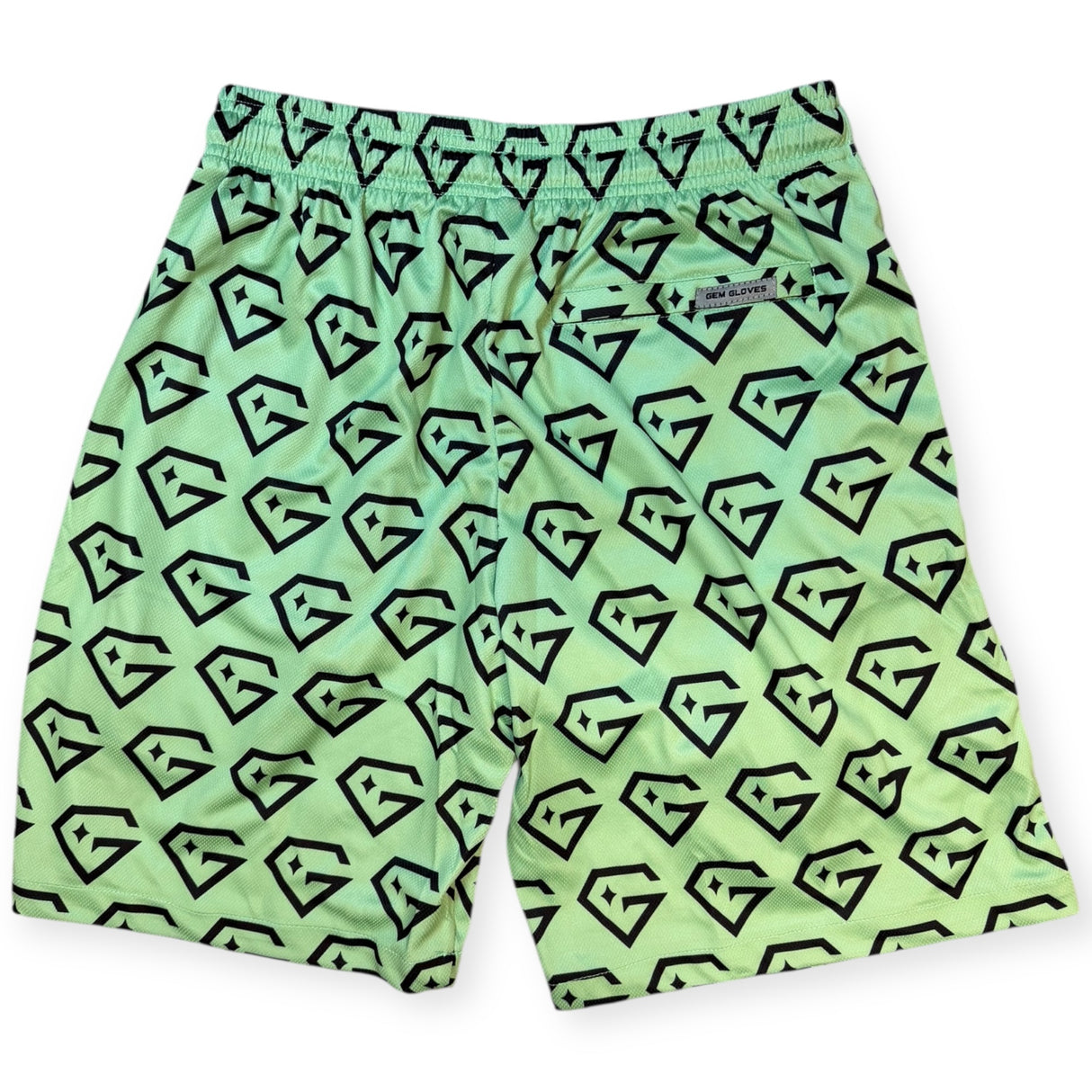 Gem Gloves Mesh Shorts - Diamond Drip - Mint/Black