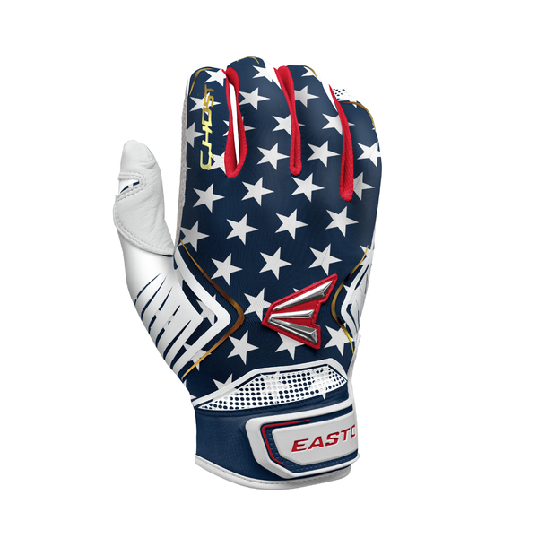 Limited Edition Easton Ghost Ladies Fastpitch Batting Gloves-Stars and Stripes