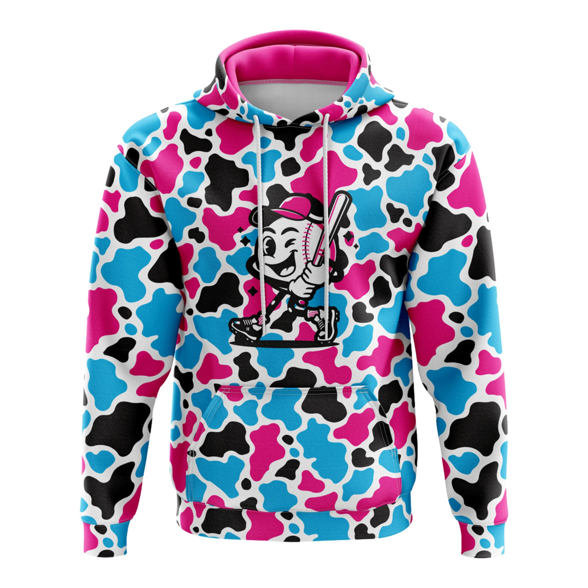 Smash It Sports Fleece Hoodie - Neon Nights Duck Camo