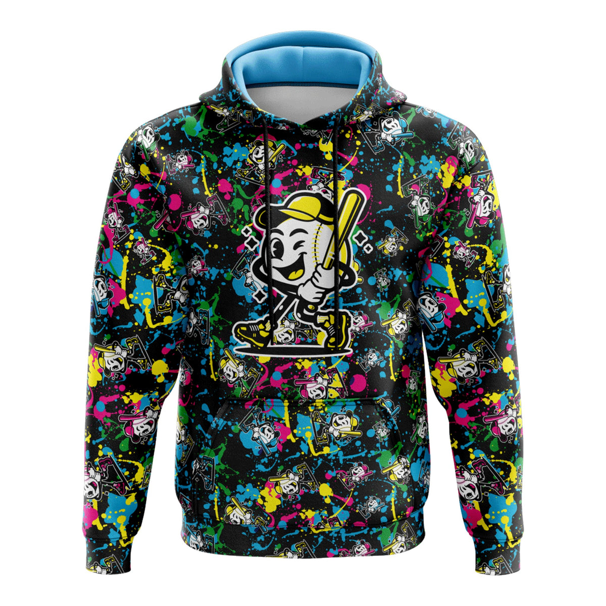 Smash It Sports Fleece Hoodie - Color Riot